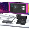 GPD Pocket 4 klēpjdators — AMD Ryzen 7 8840U, 8 collu WQXGA 2560×1600 144Hz skārienjūtīgs, 16GB DDR5, 1TB NVMe, Radeon 780M, Windows 11, LAN, pirkstu nospiedumu lasītājs, grafīts