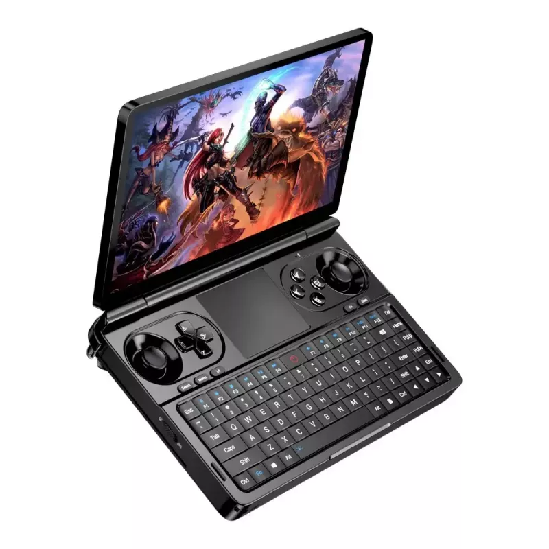 Klēpjdators GPD WinMini HX370 — 7 collu FHD 120Hz skārienjūtīgs, AMD Ryzen AI 9 HX370, 32GB DDR5, 2TB NVMe, Radeon 890M, Win 11, melns