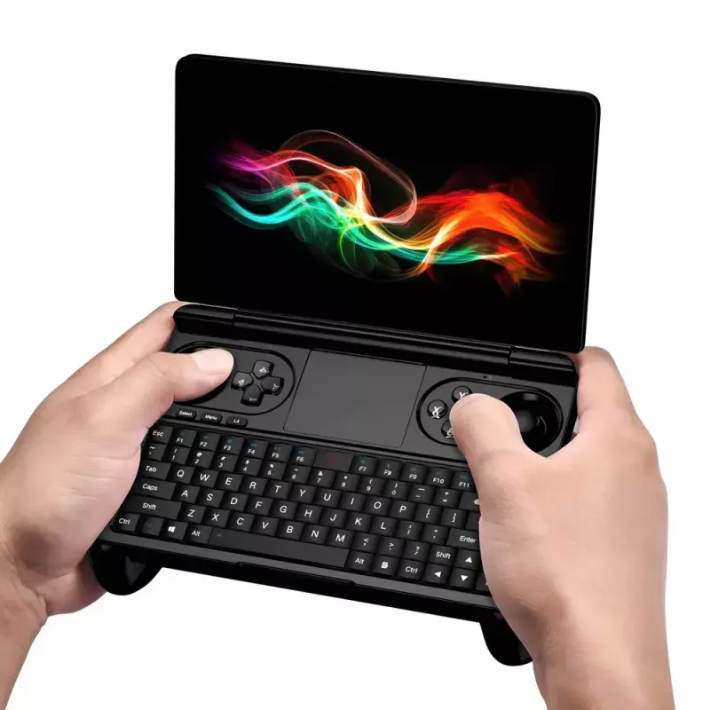 Klēpjdators GPD WinMini HX370 — 7 collu FHD 120Hz skārienjūtīgs, AMD Ryzen AI 9 HX370, 32GB DDR5, 2TB NVMe, Radeon 890M, Win 11, melns