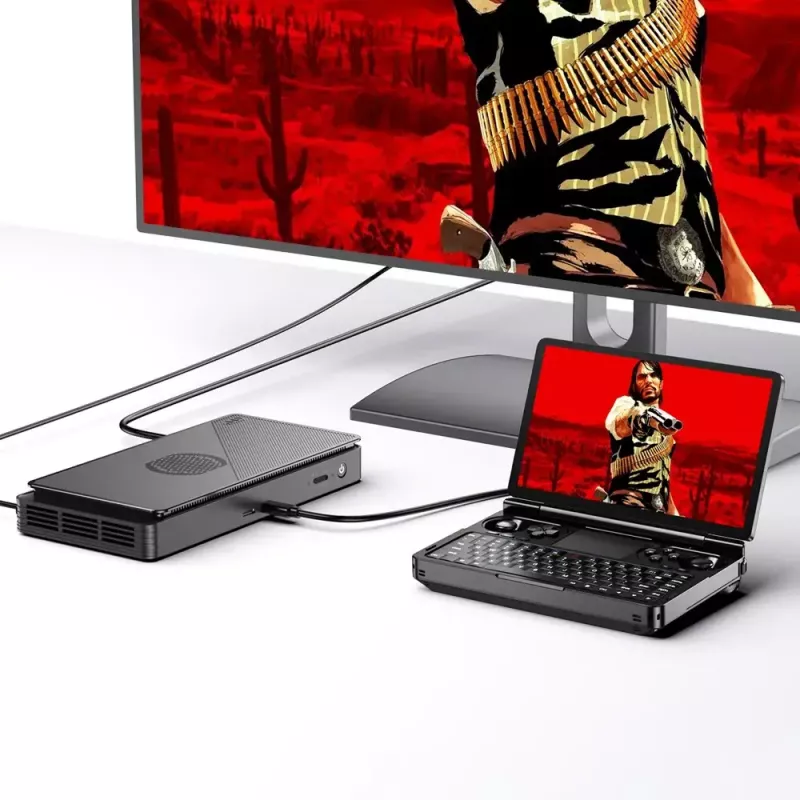 Klēpjdators GPD WinMini HX370 — 7 collu FHD 120Hz skārienjūtīgs, AMD Ryzen AI 9 HX370, 32GB DDR5, 2TB NVMe, Radeon 890M, Win 11, melns