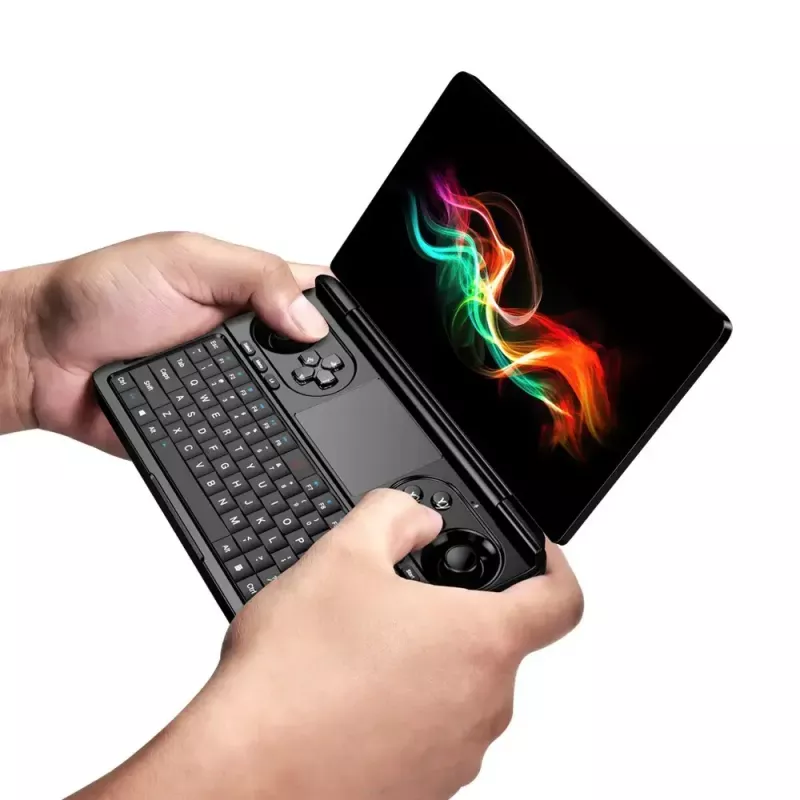 Klēpjdators GPD WinMini HX370 — 7 collu FHD 120Hz skārienjūtīgs, AMD Ryzen AI 9 HX370, 32GB DDR5, 2TB NVMe, Radeon 890M, Win 11, melns