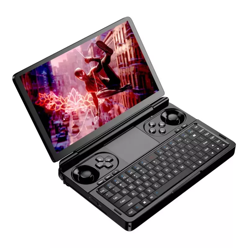 Klēpjdators GPD WinMini HX370 — 7 collu FHD 120Hz skārienjūtīgs, AMD Ryzen AI 9 HX370, 32GB DDR5, 2TB NVMe, Radeon 890M, Win 11, melns