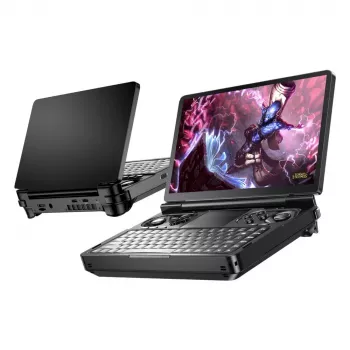 Klēpjdators GPD WinMini HX370 — 7 collu FHD 120Hz skārienjūtīgs, AMD Ryzen AI 9 HX370, 32GB DDR5, 2TB NVMe, Radeon 890M, Win 11, melns