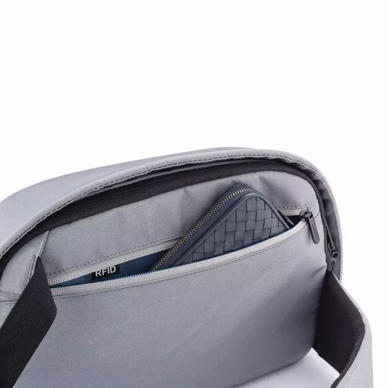 Pretzagšanas mugursoma XDDESIGN Bobby Sling pelēka — viegla, ūdensizturīga, siksnas tipa nēsāšana