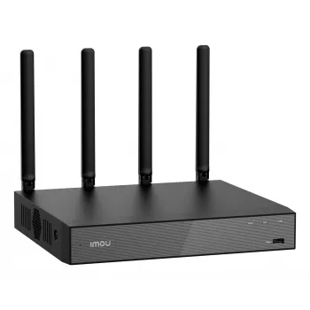 Tīkla videoreģistrators IMOU N110W — 10 kanālu NVR, maks. 2592×1944, divjoslu Wi‑Fi, 16 TB SATA krātuve, Gigabit Ethernet, melns
