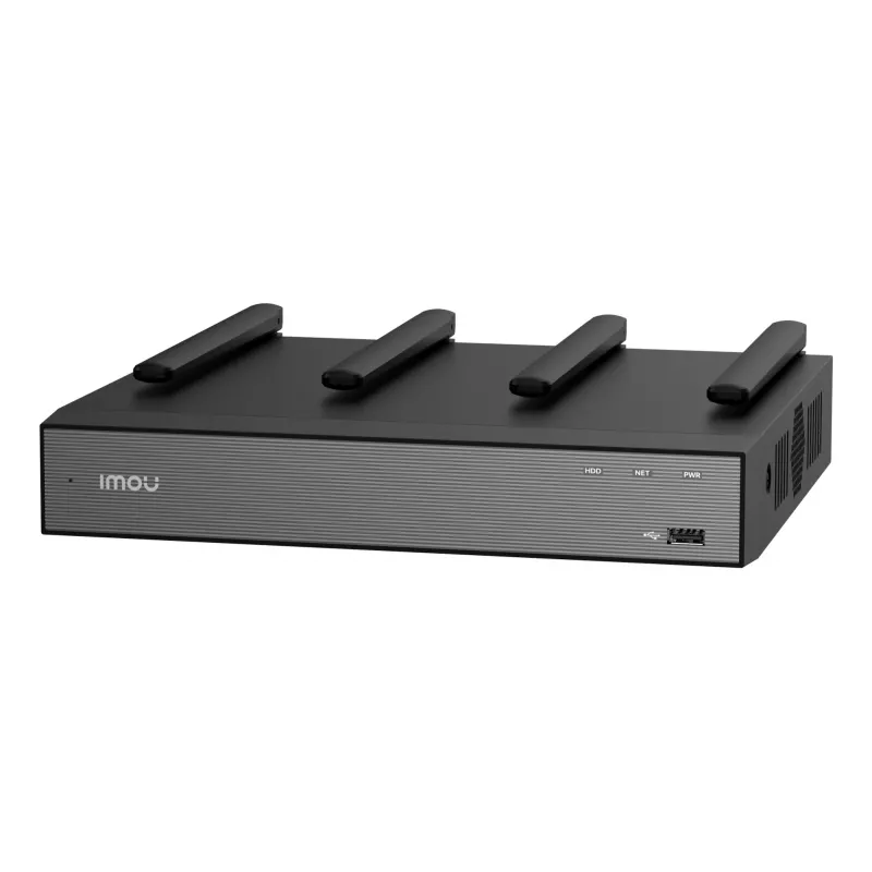 Tīkla videoreģistrators IMOU N110W - 10 kanālu Wi-Fi 6 NVR, maks. 2592x1944, divjoslu Wi-Fi, SATA disks līdz 16 TB, 10/100 Ethernet, melns