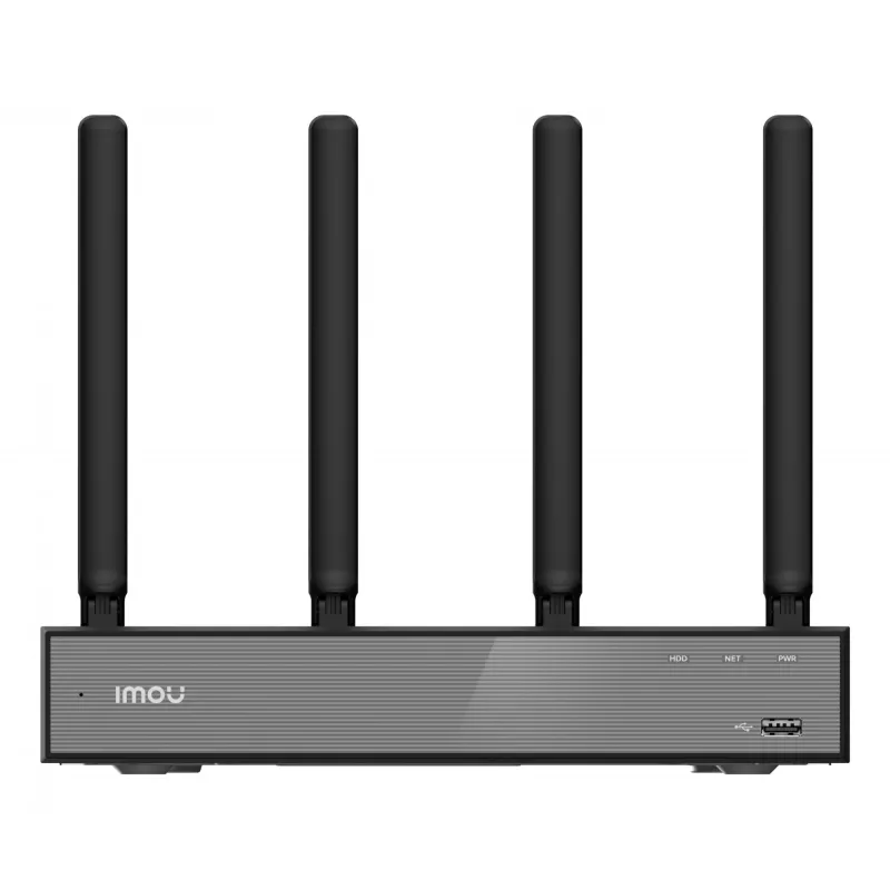 Tīkla videoreģistrators IMOU N110W - 10 kanālu Wi-Fi 6 NVR, maks. 2592x1944, divjoslu Wi-Fi, SATA disks līdz 16 TB, 10/100 Ethernet, melns