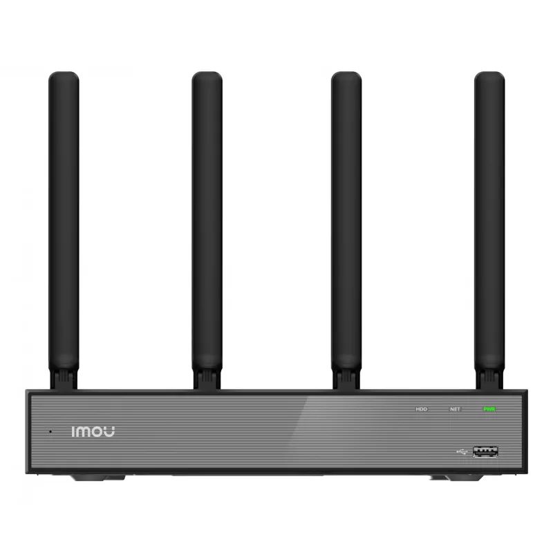 Tīkla videoreģistrators IMOU N110W - 10 kanālu Wi-Fi 6 NVR, maks. 2592x1944, divjoslu Wi-Fi, SATA disks līdz 16 TB, 10/100 Ethernet, melns