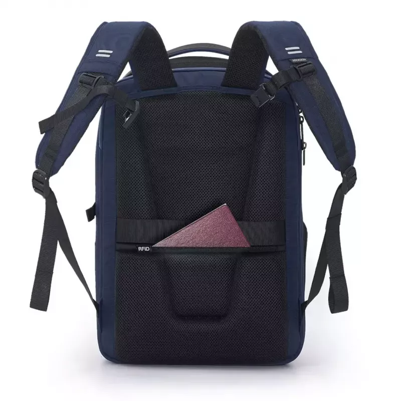 Portatīvā datora mugursoma XDDESIGN Bizz Navy — ūdensizturīga, viegla, modelis P705.935