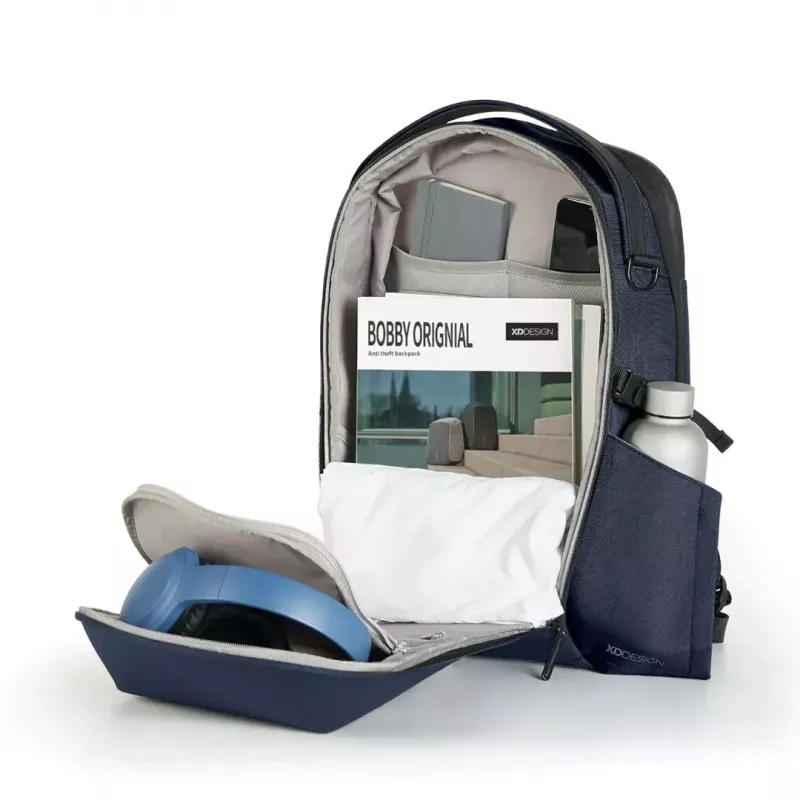 Portatīvā datora mugursoma XDDESIGN Bizz Navy — ūdensizturīga, viegla, modelis P705.935