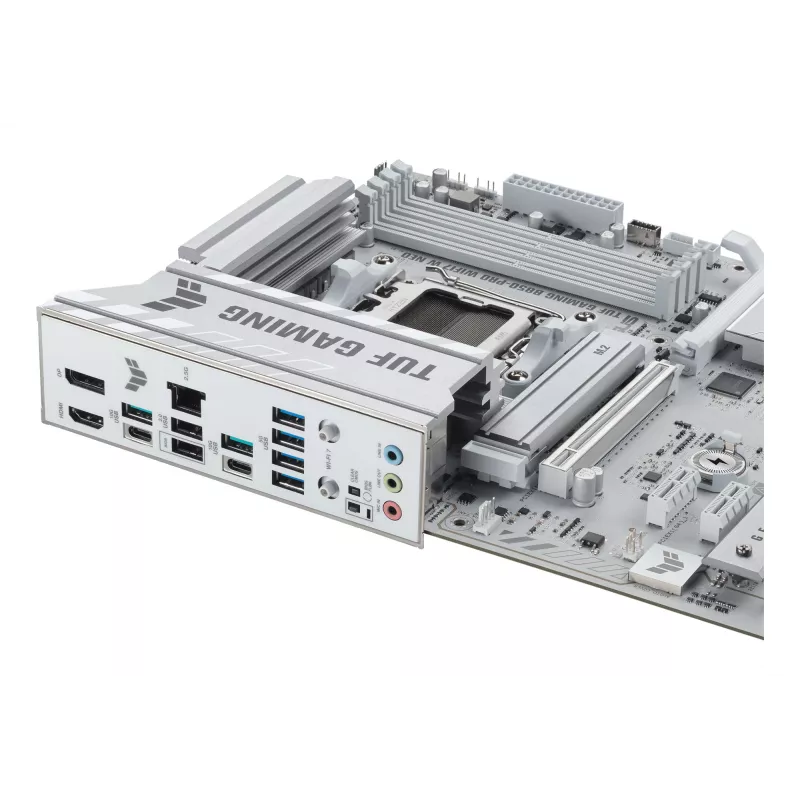 Mātesplate ASUS TUF GAMING B850‑PRO WIFI7 W NEO — AMD B850, Ligzda AM5, ATX, DDR5, Wi‑Fi 7, 2.5GbE