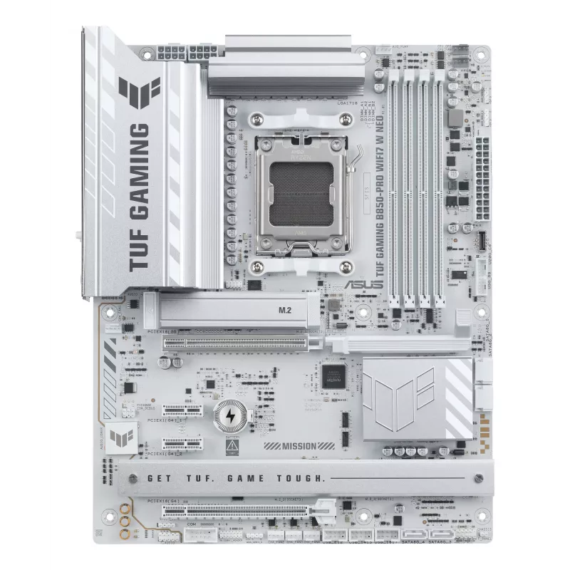 Mātesplate ASUS TUF GAMING B850‑PRO WIFI7 W NEO — AMD B850, Ligzda AM5, ATX, DDR5, Wi‑Fi 7, 2.5GbE