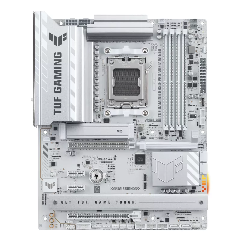 Mātesplate ASUS TUF GAMING B850‑PRO WIFI7 W NEO — AMD B850, Ligzda AM5, ATX, DDR5, Wi‑Fi 7, 2.5GbE