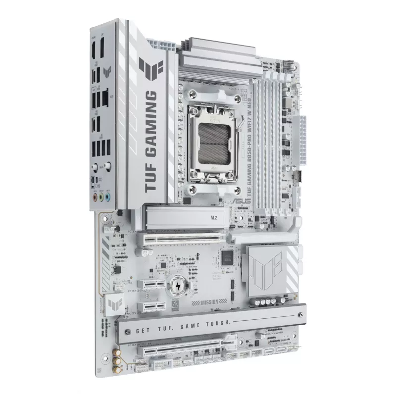 Mātesplate ASUS TUF GAMING B850‑PRO WIFI7 W NEO — AMD B850, Ligzda AM5, ATX, DDR5, Wi‑Fi 7, 2.5GbE