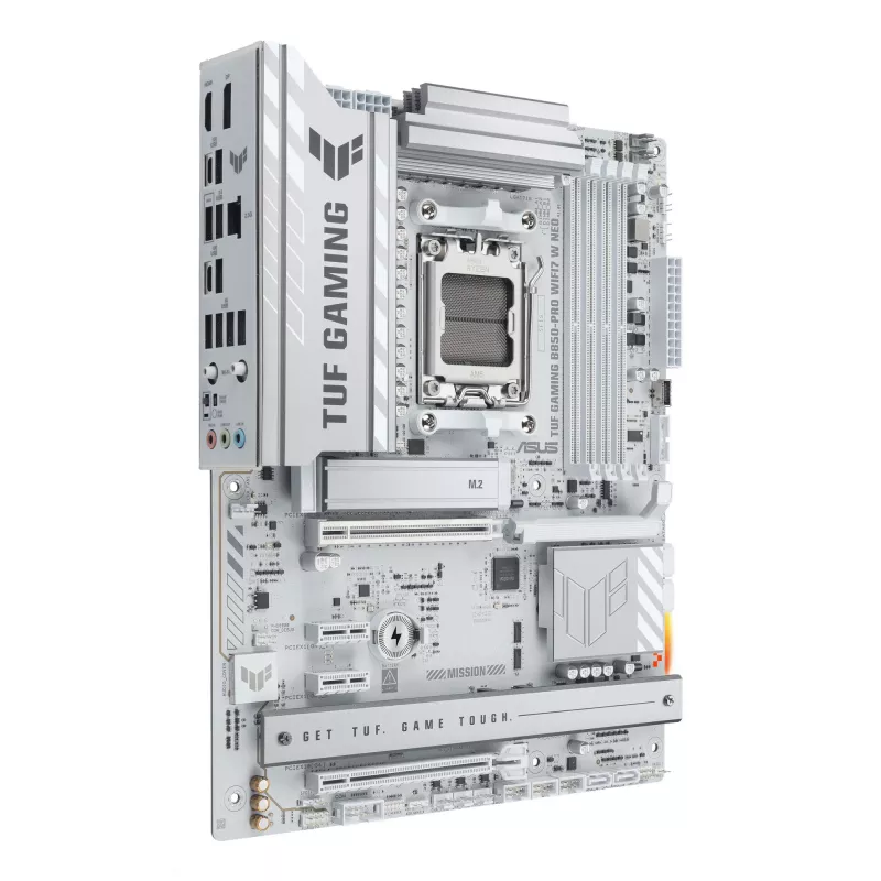 Mātesplate ASUS TUF GAMING B850‑PRO WIFI7 W NEO — AMD B850, Ligzda AM5, ATX, DDR5, Wi‑Fi 7, 2.5GbE