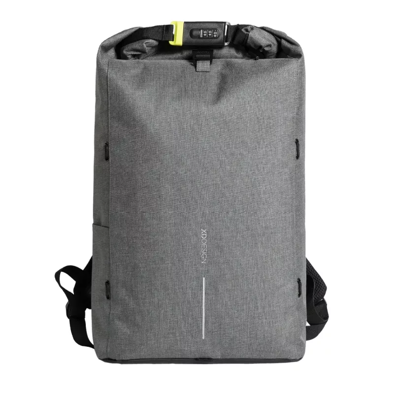 Mugursoma XDDESIGN Urban Lite — piemērota ekrāniem līdz 12,9 collām, 415×145×610 mm, melna/pelēka