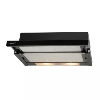 Daļēji iebūvēts (izvelkams) tvaiku nosūcējs CATA TF 2003 GBK, 600 mm, 340 m³/h, melns