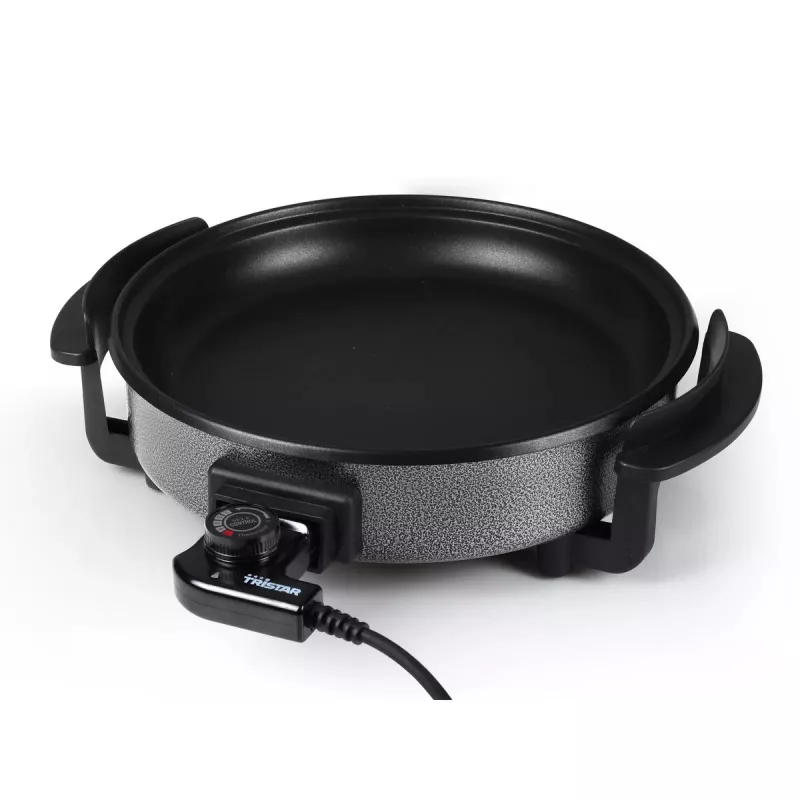 Grila panna Tristar PZ-2963 daudzfunkcionāla apaļa melna 30cm