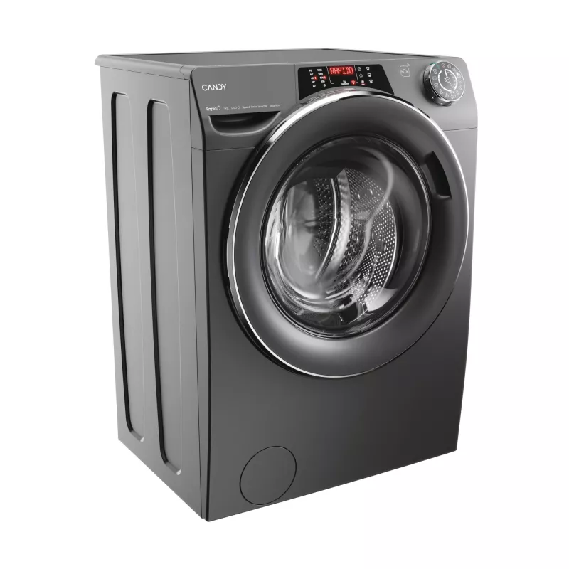 Candy RapidÓ RO41276DWMCRT-S veļas mašīna ar priekšējo ielādi 7 kg 1200 RPM Antracīts