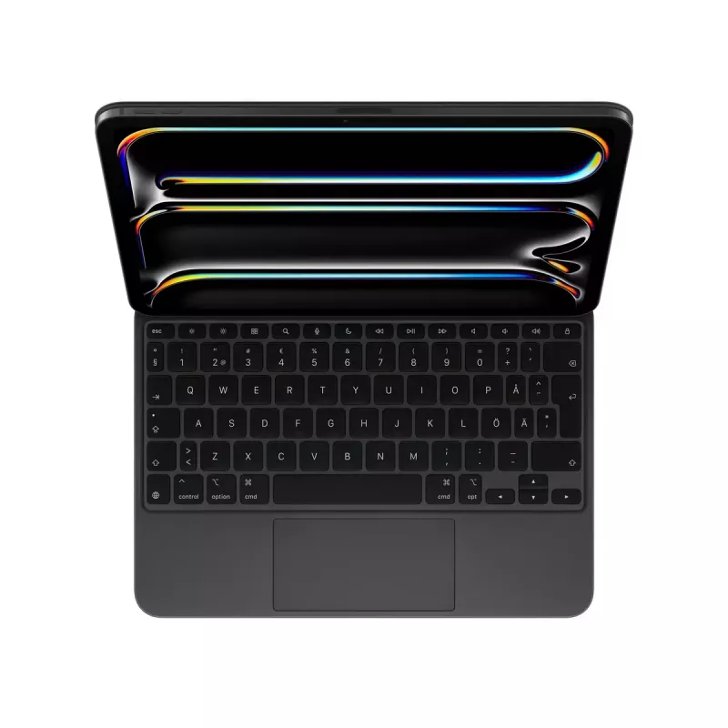Apple Magic tastatūra QWERTY zviedru Melns Bezvadu ar skārienpaliktni