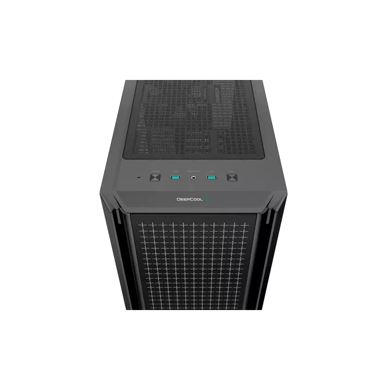 Vidēja torņa datora korpuss DeepCool CG540 — melns, ATX atbalsts, plašs interjers, optimizēta gaisa plūsma