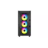 Vidēja torņa datora korpuss DeepCool CG540 — melns, ATX atbalsts, plašs interjers, optimizēta gaisa plūsma