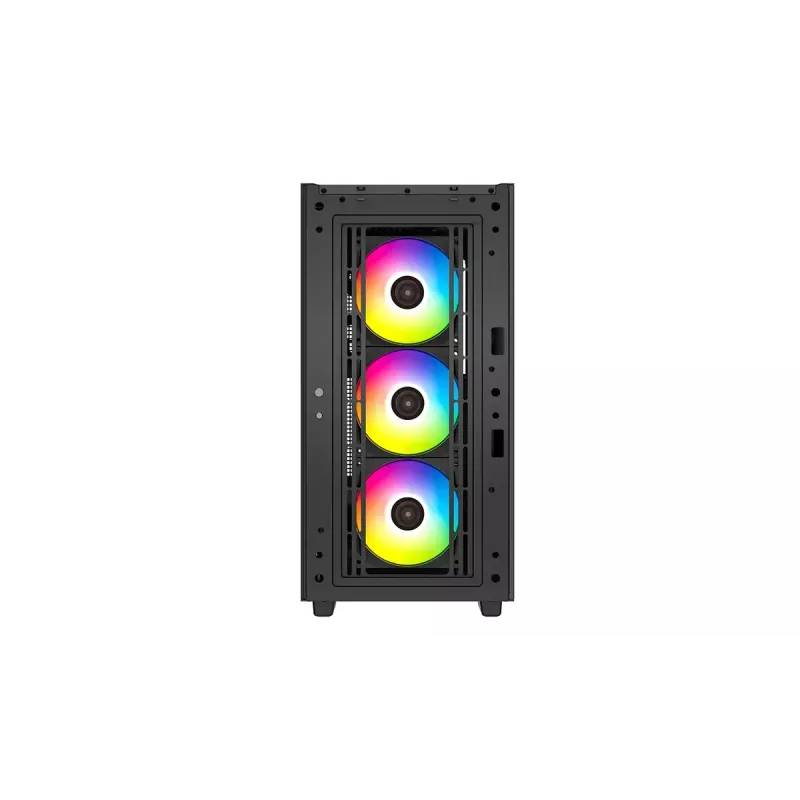 Vidēja torņa datora korpuss DeepCool CG540 — melns, ATX atbalsts, plašs interjers, optimizēta gaisa plūsma