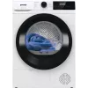 Gorenje Torktumlare DHNE82 BK040, Brīvi stāvoša, Ielādējama no priekšas, Siltumsūknis, Balta, Pogas, Rotējošs, Labais