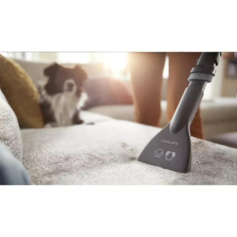 Cilindriskais putekļsūcējs Philips 5000 series XD5123/10 — 900 W, 4 L putekļu maiss, HEPA un Mikro filtrs, cietām grīdām un paklājiem