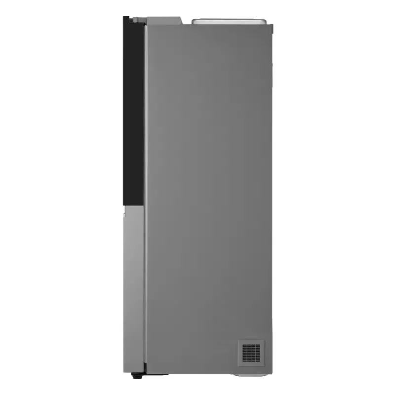 Side-by-side ledusskapis LG GSGV81PYLL, 635 L kopējais, ledusskapis 416 L, saldētava 219 L, metāliski sudraba krāsā