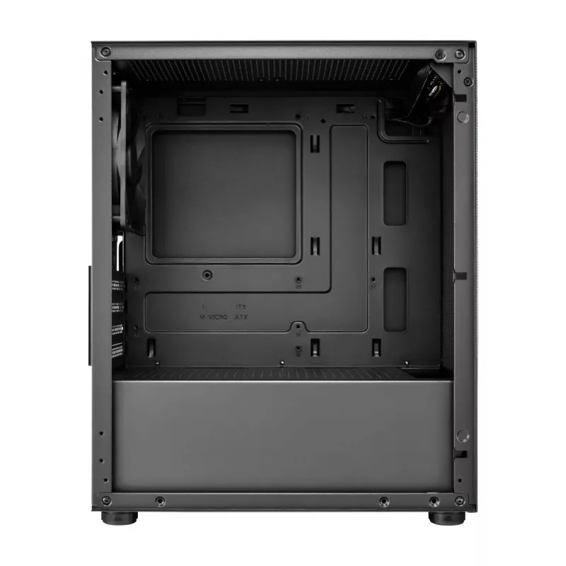 FSP S110-B korpuss Mini Tornis mITX, mATX Melns, Small Form Factor (SFF), PC, Melns, micro ATX, Mini-ITX, Sieta, Metāla, 16 cm