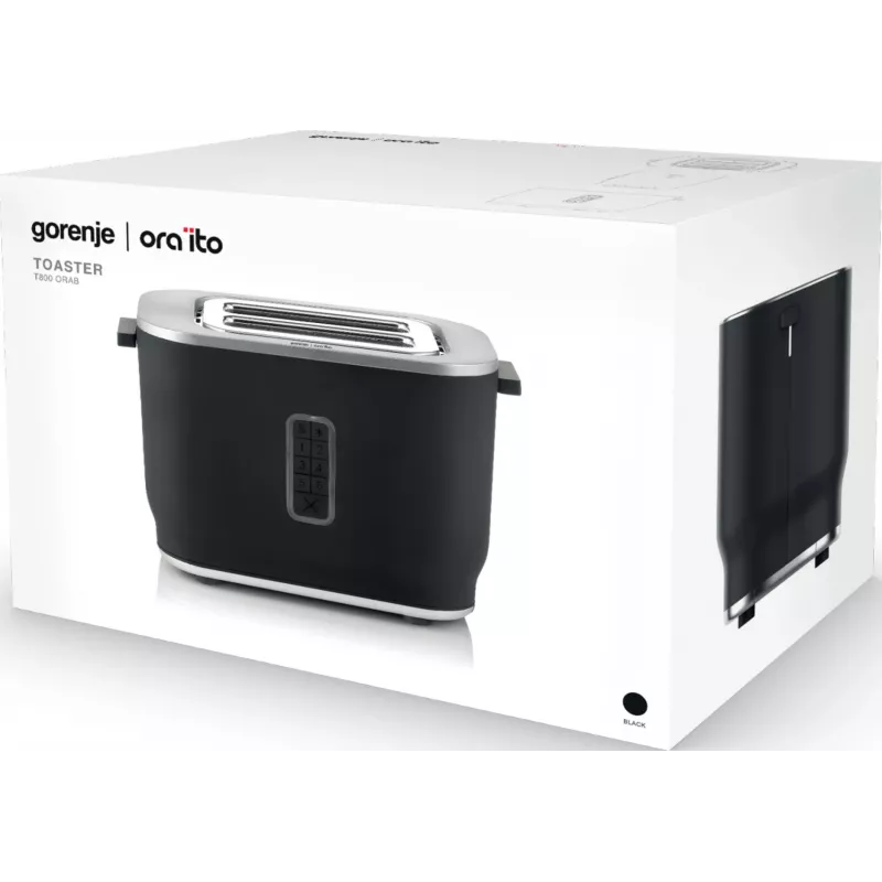 Gorenje T800ORAB 6 2 šķēles 800 W Melns