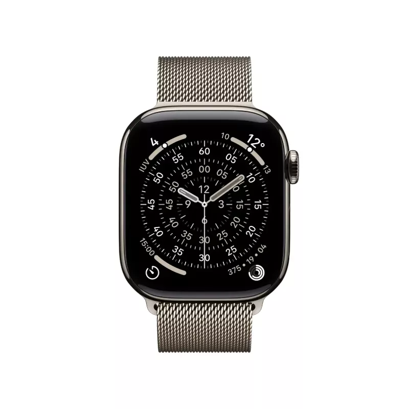 Smartwatch Apple Watch Series 11 GPS + Cellular 42 mm titāna korpuss ar Milanese Loop siksnu