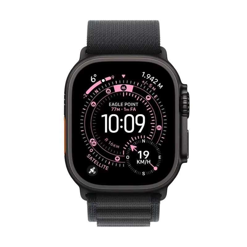 Apple Watch Ultra 3 GPS + Cellular 49mm melns titāna korpuss melna Alpine Loop Liela
