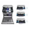Brīvi stāvoša trauku mazgājamā mašīna BEKO DEN48530X, 15 trauku komplekti, 8 programmas, 44 dB, 598×850×600 mm
