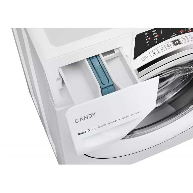 Candy RapidÓ RO41274DWMCT/1-S veļas mašīna Ielādējama no priekšas 7 kg 1200 RPM Balta