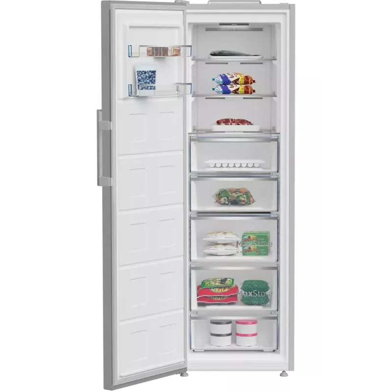 Beko B5RMFNE314X vertikālā saldētava Brīvi stāvoša 286 L Nerūsējošais tērauds
