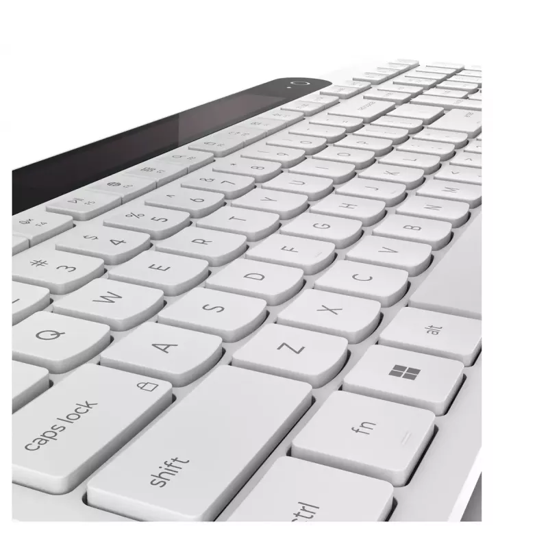 Bezvadu Bluetooth tastatūra Lenovo 800 — US angļu izkārtojums, pašuzlādes, balta