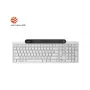 Bezvadu Bluetooth tastatūra Lenovo 800 — US angļu izkārtojums, pašuzlādes, balta