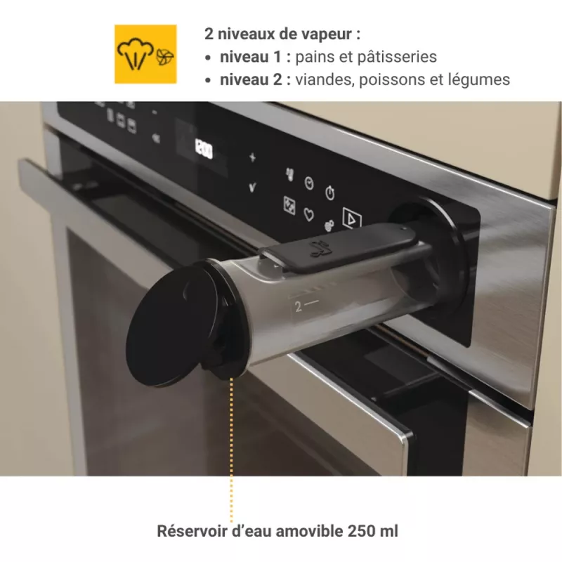 Whirlpool AKZ9S 8271 IX 73 L nerūsējošais tērauds