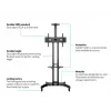 Multibrackets M Public Floorstand Basic 150 ar plauktu un kameras turētāju