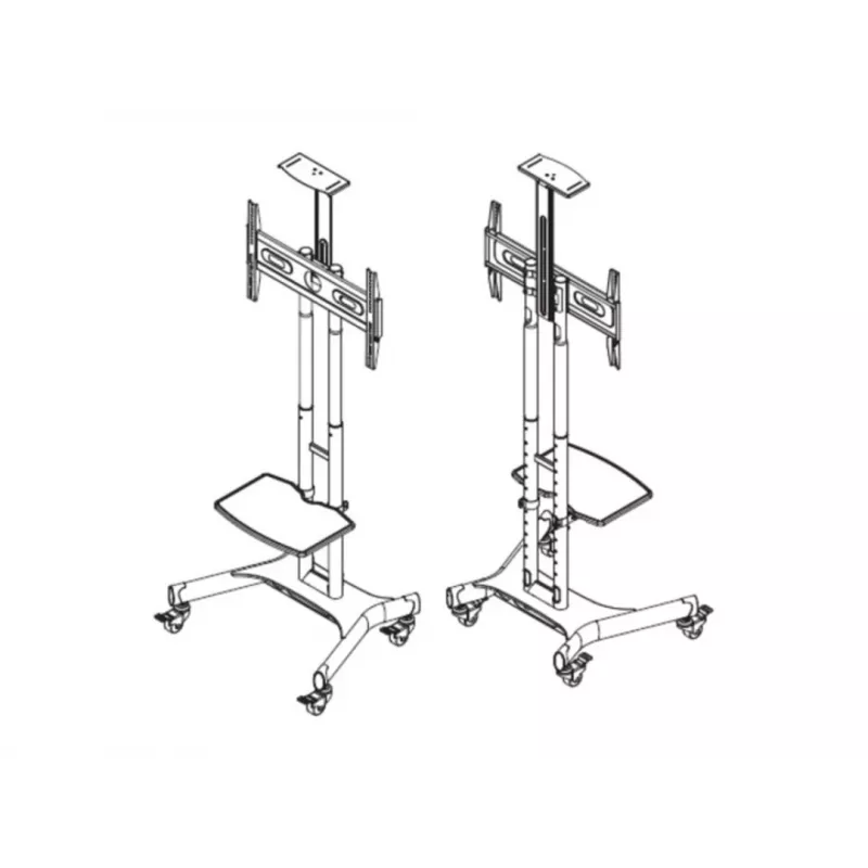 Multibrackets M Public Floorstand Basic 150 ar plauktu un kameras turētāju