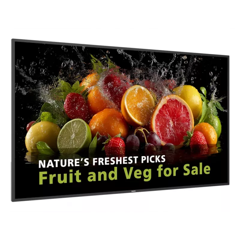 Philips 5000 series 75BDL5050D/00 Signage Display 190.5 cm (75 inch) LCD Wi-Fi 600 cd/m² Full HD Melns Built-in processor Android