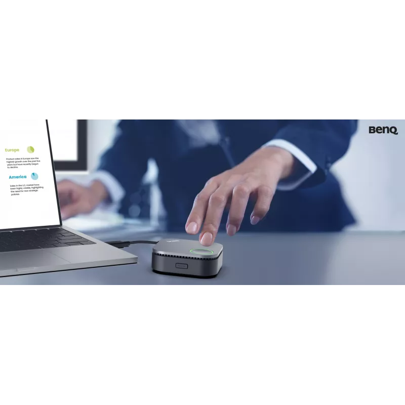 Bezvadu prezentācijas sistēma BenQ InstaShow WDC15 HDMI Desktop Melna