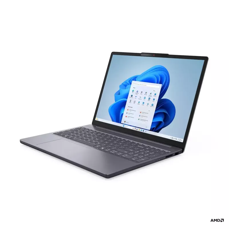 Lenovo IdeaPad plāns 3 15AMN8 klēpjdators — 15,6 collu FHD TN 1920x1080, AMD Ryzen 3 7320U, 16GB LPDDR5, 512GB SSD, AMD Radeon 610M, Windows 11 Home, Arctic Grey