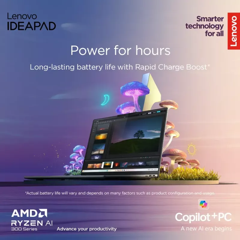 Lenovo IdeaPad plāns 5 klēpjdators — Ryzen 7 7735HS, 14 collu WUXGA IPS 300 nitu, 16GB RAM, 1TB SSD, AMD Radeon 680M, microSD lasītājs, Windows 11 Home