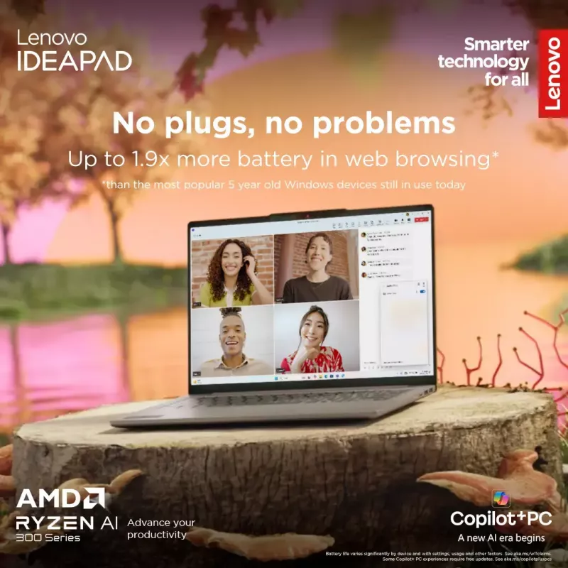 Lenovo IdeaPad plāns 5 klēpjdators — Ryzen 7 7735HS, 14 collu WUXGA IPS 300 nitu, 16GB RAM, 1TB SSD, AMD Radeon 680M, microSD lasītājs, Windows 11 Home