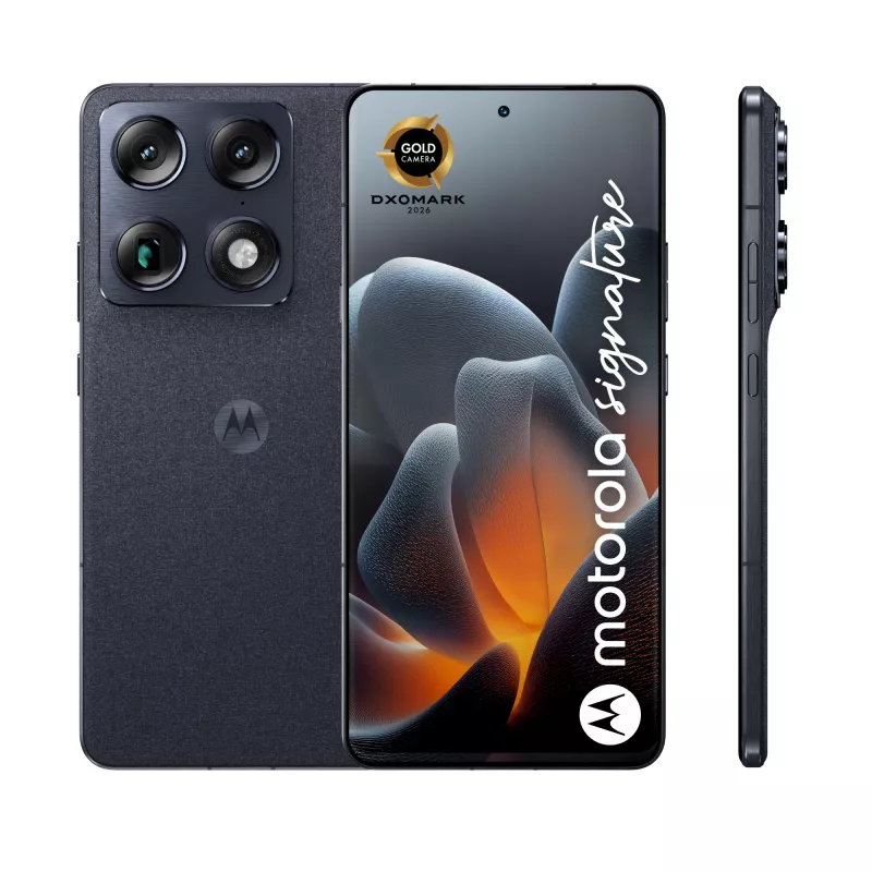Motorola Signature 17,2 cm (6,78 collas) Dual SIM Android 16.0 5G, USB Type-C, 16 GB, 512 GB, 5200 mAh, tumši zila