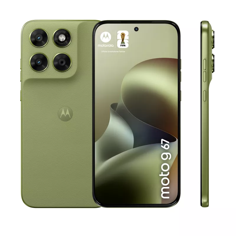 Viedtālrunis Motorola moto g67 6,8 collas (17,3 cm) 5G, MediaTek Dimensity 6300 2,4 GHz, 4 GB RAM, 128 GB, 5200 mAh, hibrīda Dual SIM, zaļš