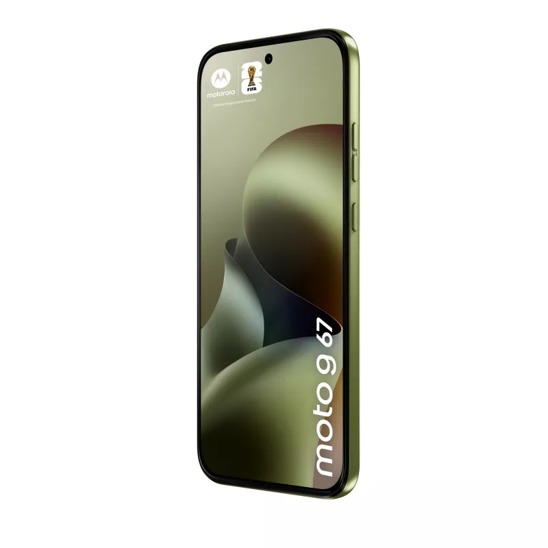 Viedtālrunis Motorola moto g67 6,8 collas (17,3 cm) 5G, MediaTek Dimensity 6300 2,4 GHz, 4 GB RAM, 128 GB, 5200 mAh, hibrīda Dual SIM, zaļš